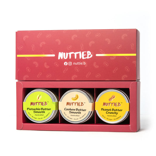❤️🎁手工製堅果醬禮盒 (花生、腰果、開心果) nuttie.b